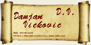 Damjan Vicković vizit kartica